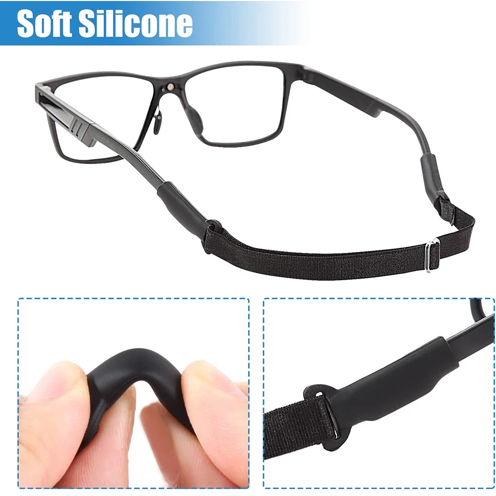 

Adjustable Glasses Straps Adjustable Eyewear Strap for Universal Sports Sunglasses Retainer Glasse Strap Sunglasses Straps 1Pcs