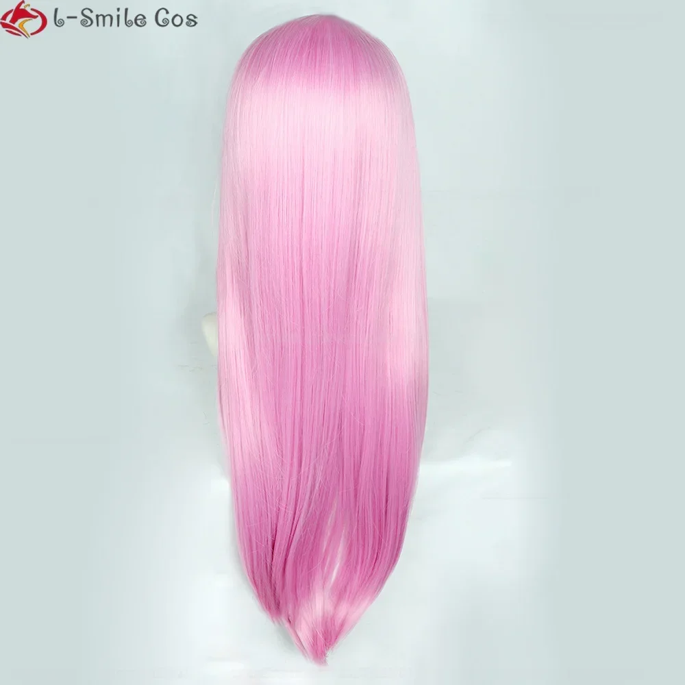 Аниме Ювелирные Изделия Бонни Косплей Парик 75 см Длинный Розовый Женский
