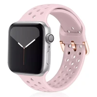 silicone strap for apple watch band 44mm 40mm 45mm 41mm 38mm 42mm 44 42 38 40 45 mm watchband bracelet iwatch serie 3 4 5 6 se 7