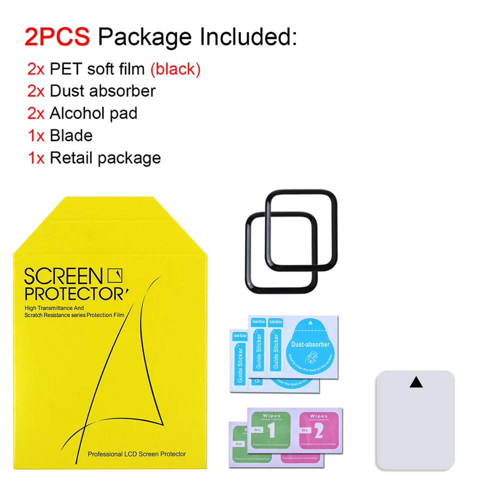 waterproof screen protector for apple watch 5 4 3 38MM 40MM 44MM 42MM (Not Tempered Soft glass) film for Iwatch 4/5/6/SE