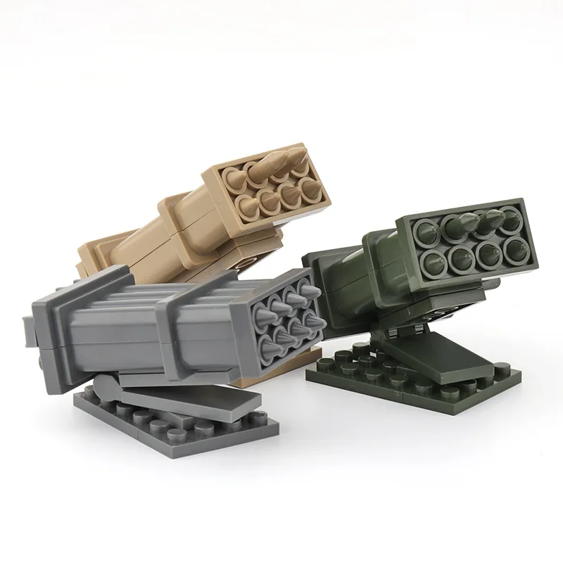 Modern Missile Launcher Soldier Army Gun MOC City SWAT Military Weapons Playmobil Figures Building Block Brick Mini Children Toy