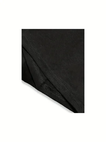 Мужская темная футболка с принтом "Жуткий лес"