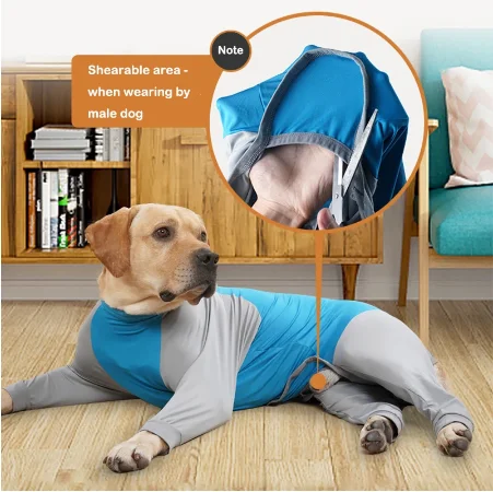 

Pet Dog Four-legged Clothes Anti-hair Loss Postoperative Comfortable Breathable Home Clothes In Summer Large for All Dogs