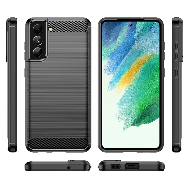 For Samsung Galaxy S21 FE 5G Case Cover Soft Silicone Protective Bumper For Galaxy S21 S22 Pro Ultra A03s A03 Core A52 A72 Case