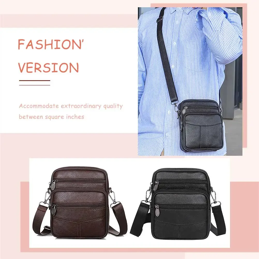 Мужская многофункциональная сумка-мессенджер с несколькими карманами