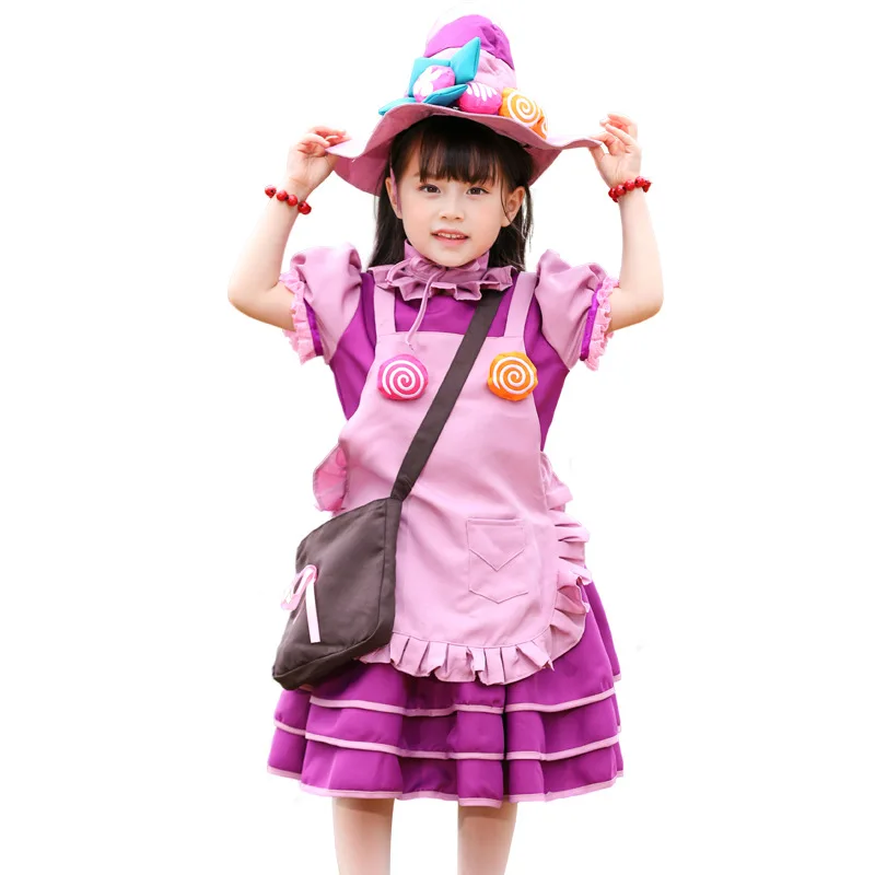 

Kids Candy Witch Lulu Costume Ranqi Princess Dress Cosplay Halloween Christmas Masquerade Party Set