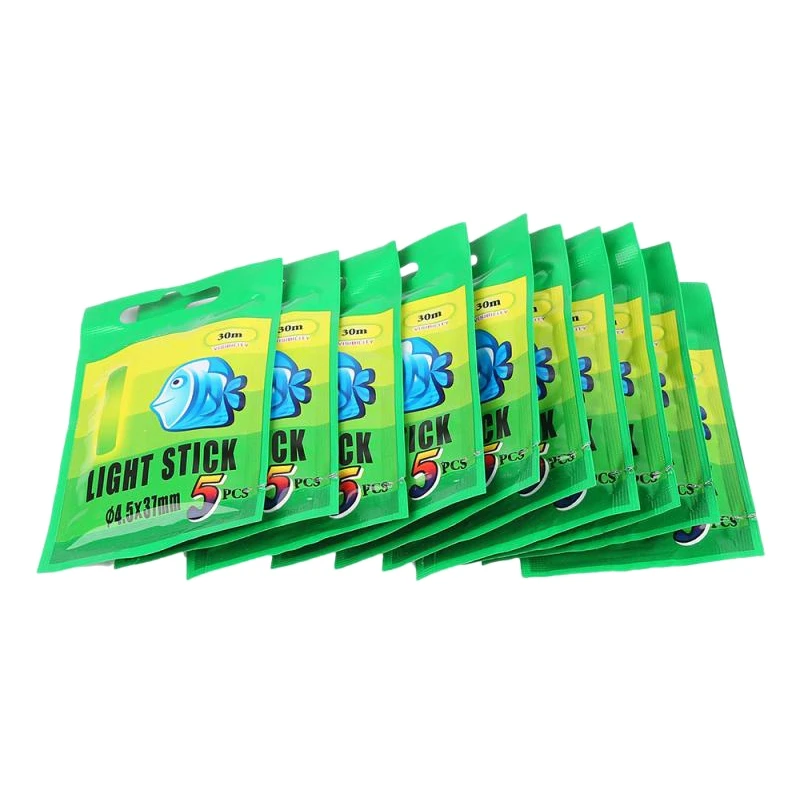 

50Pcs Fishing Float Fluorescent Lightstick Light Night Float Night Float Rod Lights Dark Glow Stick
