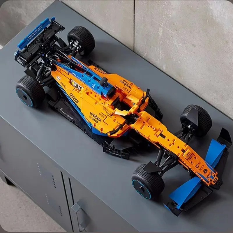

New 42141 McLaren Tech Compatible F1 Formula Car C016 Model Building Blocks City Vehicle Building Blocks Toys for Children