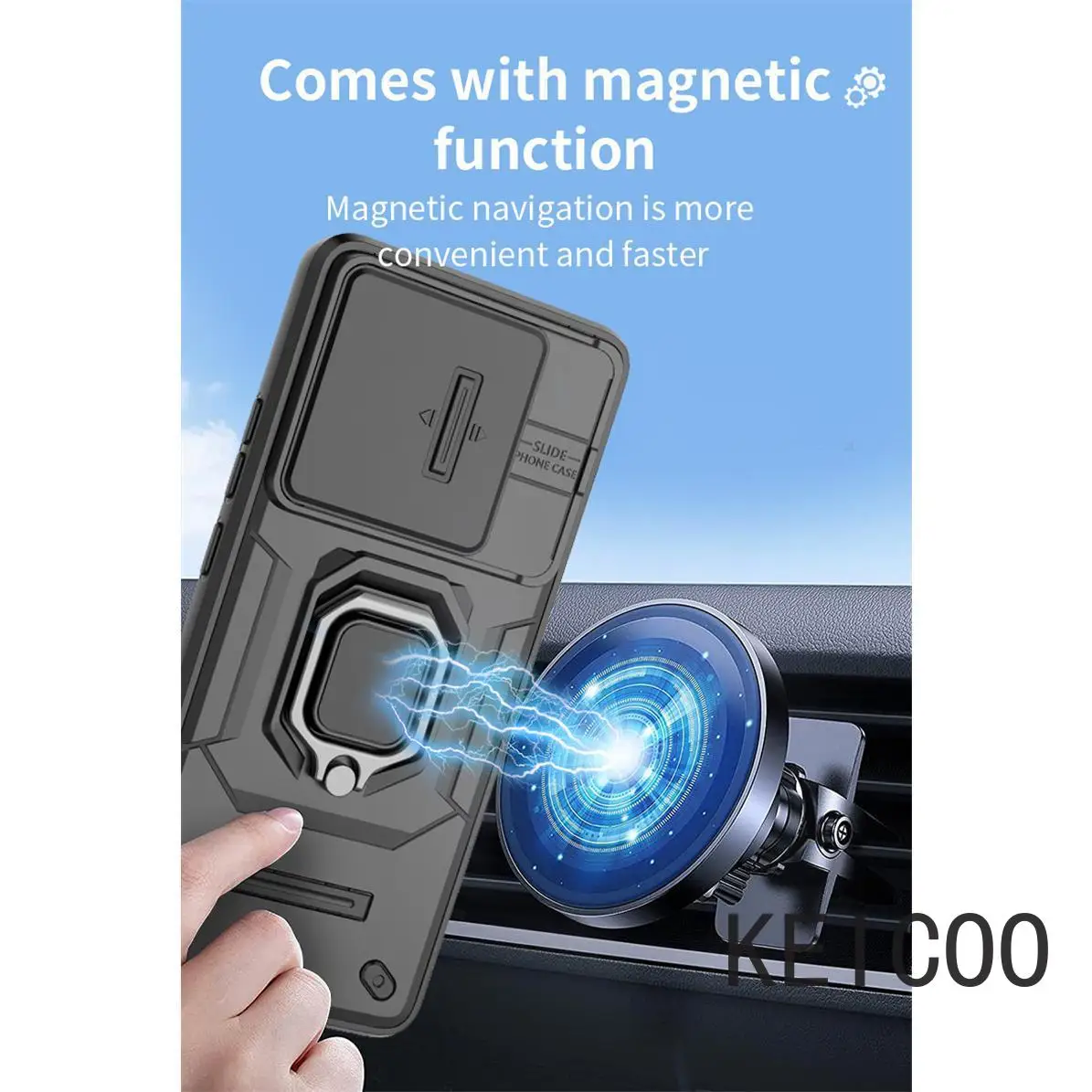 Чехол для Samsung Galaxy M15 5G с магнитным кольцом бронированный чехол телефона M 15 SM-M156B/DS