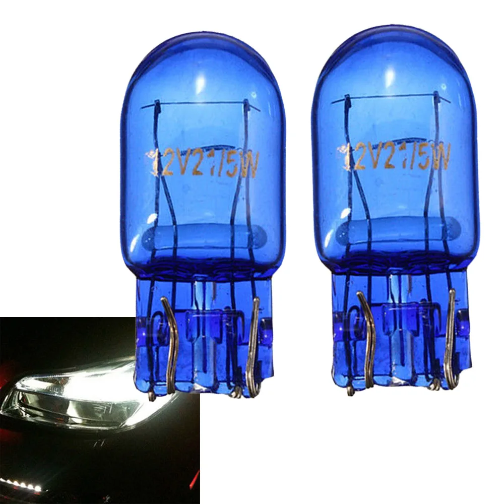 

Галогеновые белые лампы T20 7443 W21/5W R580 для стоп-сигнала поворота, стоп-сигнала, автомобильная лампа для настройки внешних деталей, универсальные аксессуары, 2 шт.