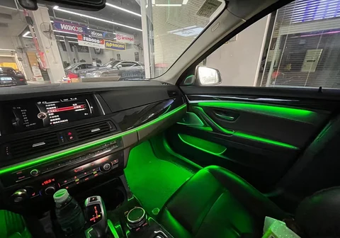 Система CIC NBT для BMW 5 серии F10 F11 F18 2012-2018, дверная подсветка, подсветка приборной панели, светодиодное неоновое декоративное освещение