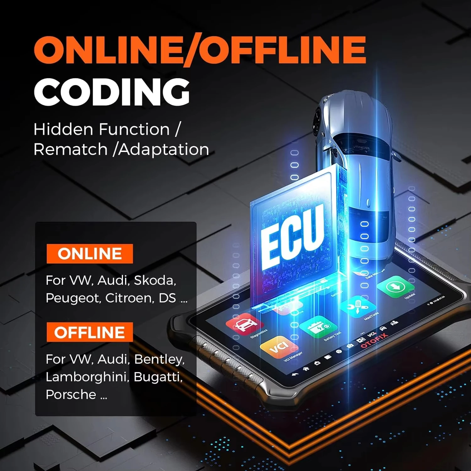 OTOFIX D1 PROS 2022 автомобильный диагностический инструмент кодирование ЭБУ/40 +