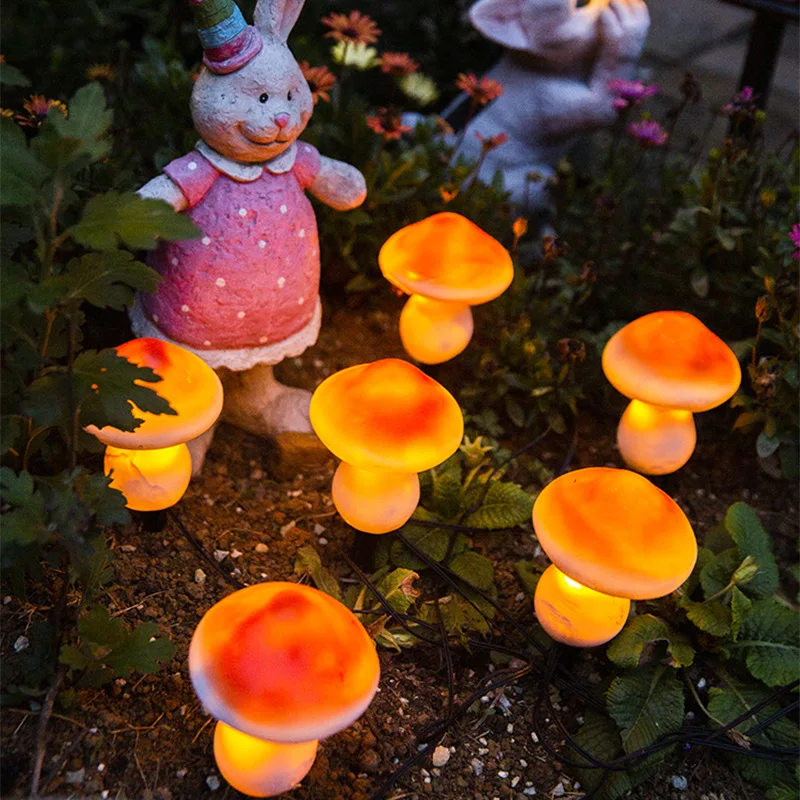 

Solar String Light Outdoor IP65 Waterproof Mushroom Lights LED Fairy Light Lawn Lamps Garden Patio Pathway Landscape Decoration