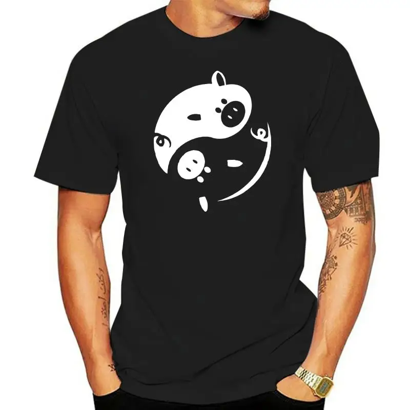 

Yin Yang Year Of The Pig Chinese New Year 2022 T-shirts 100% cotton MenTrendCool Casual pride t shirt men Unisex Fashion