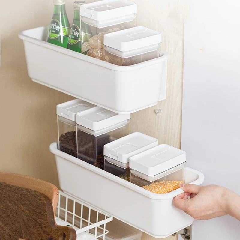 

Under Sink Storage Rack Pull Out Cabinet Basket Organisers Plastic Kitchen Organizer Closet Rack Container Home Accessrioes