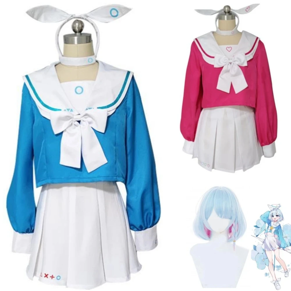 

Косплей-костюм Arona из аниме «Игры голубого архива», парик, японская школьная форма JK, женская сексуальная юбка, Милая модель, костюм моряка на Хэллоуин
