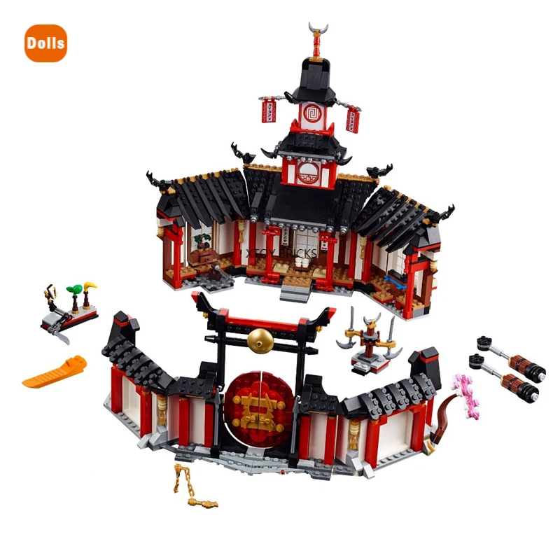 

Langcy Monastery of Spinjitzu Building Blocks Kit Bricks Classic Movie Model Kids Toys for Children Gift 11165