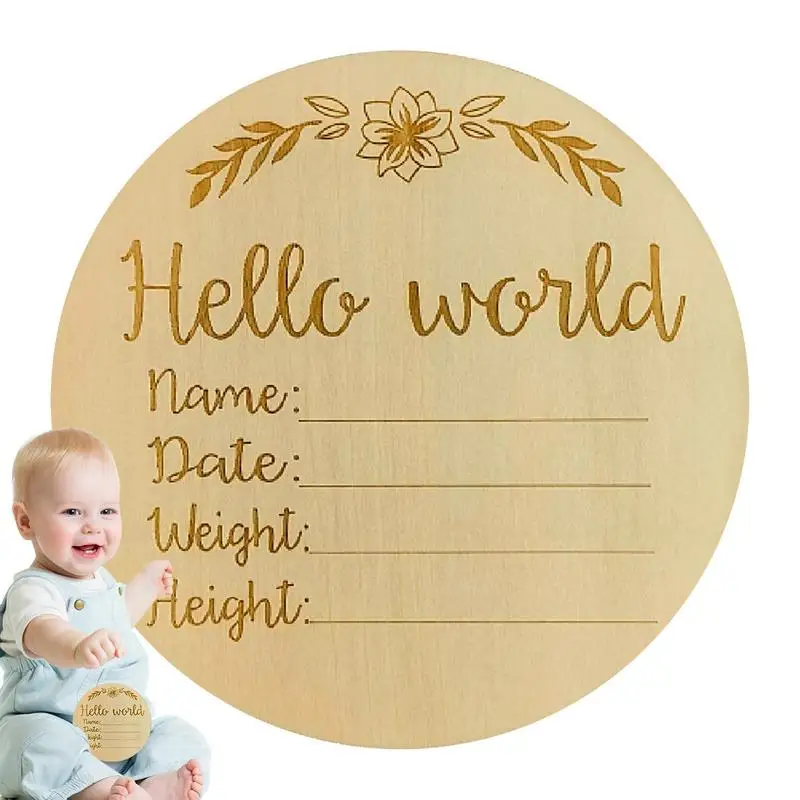 

Детская Доска для объявления имени, доска для объявления имени для новорожденных, прочный фотореквизит, Детские принадлежности для вечеринки в честь рождения ребенка