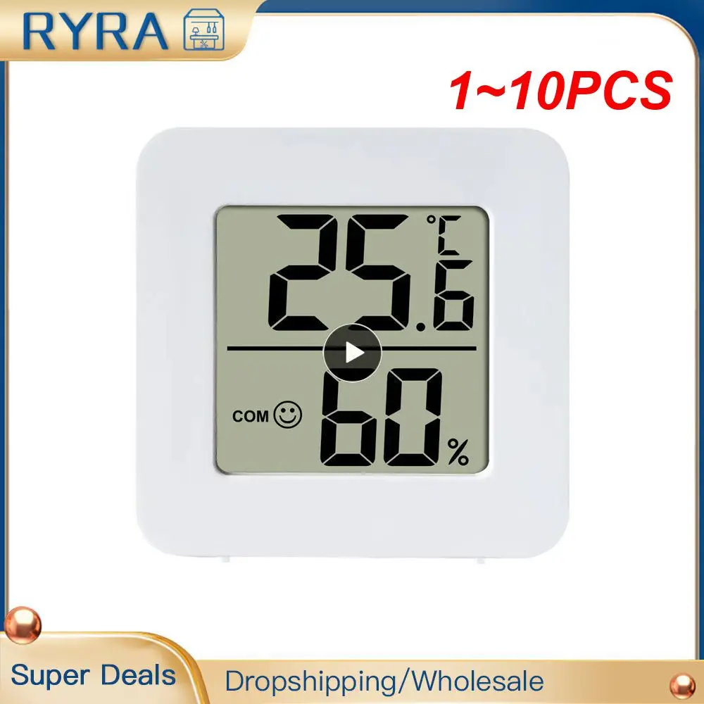 Thermometer Hygrometer With Two Colors Black And White