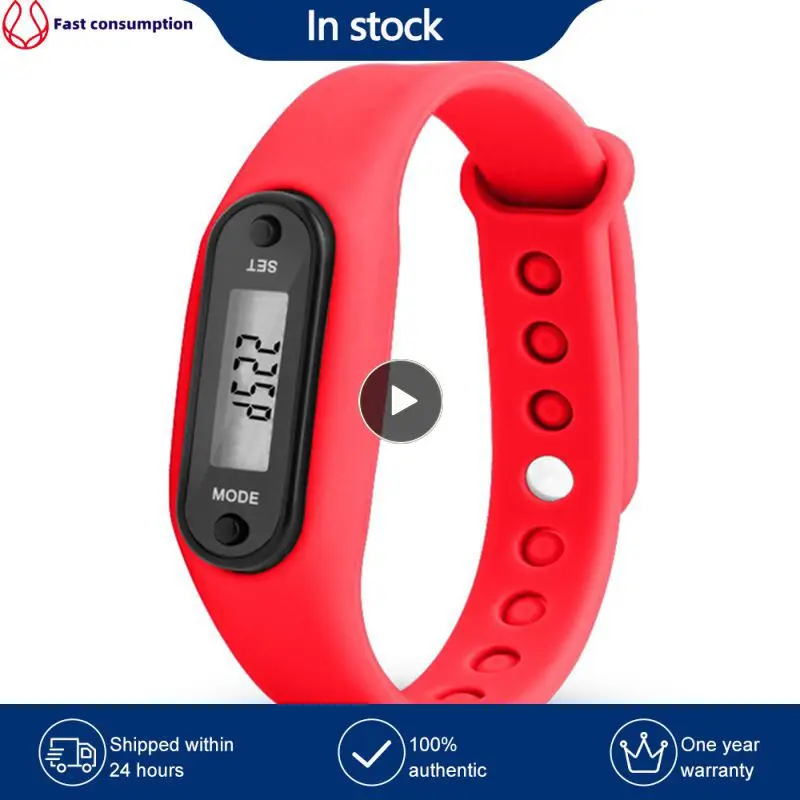 

2/4/6PCS Silica Gel Bracelets Run Step Watch Smart Watch Silica Gel Bracelets Counter Digital Run Step Watch