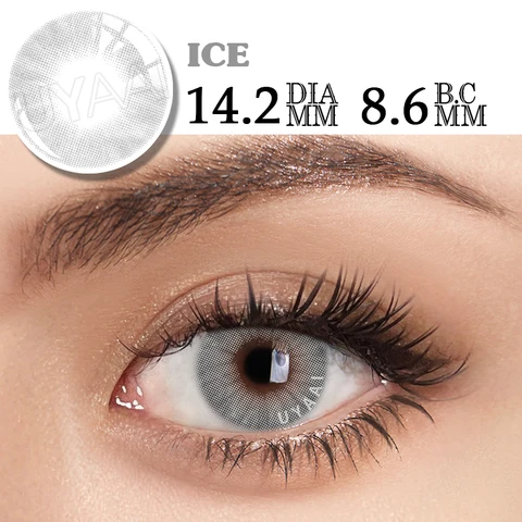 Контактные линзы для глаз, линзы с естественными контактами, 2 шт., цвет под все год
