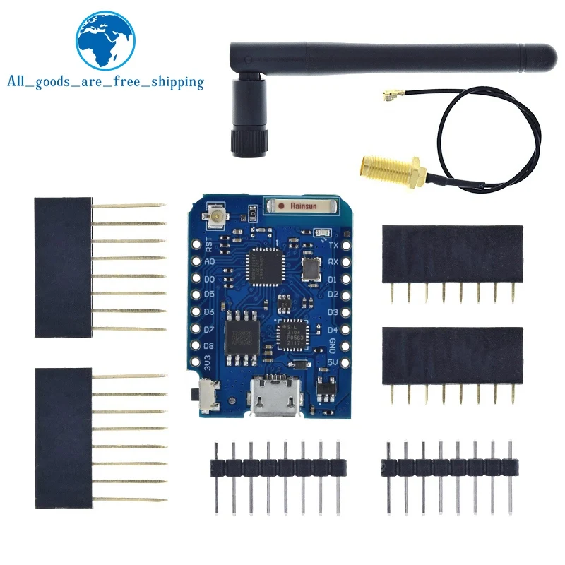 WEMOS D1 Mini Pro 16M байт внешний антенный разъем на основе NodeMCU ESP8266 CP2104 CH9102 WIFI макетная плата для arduino