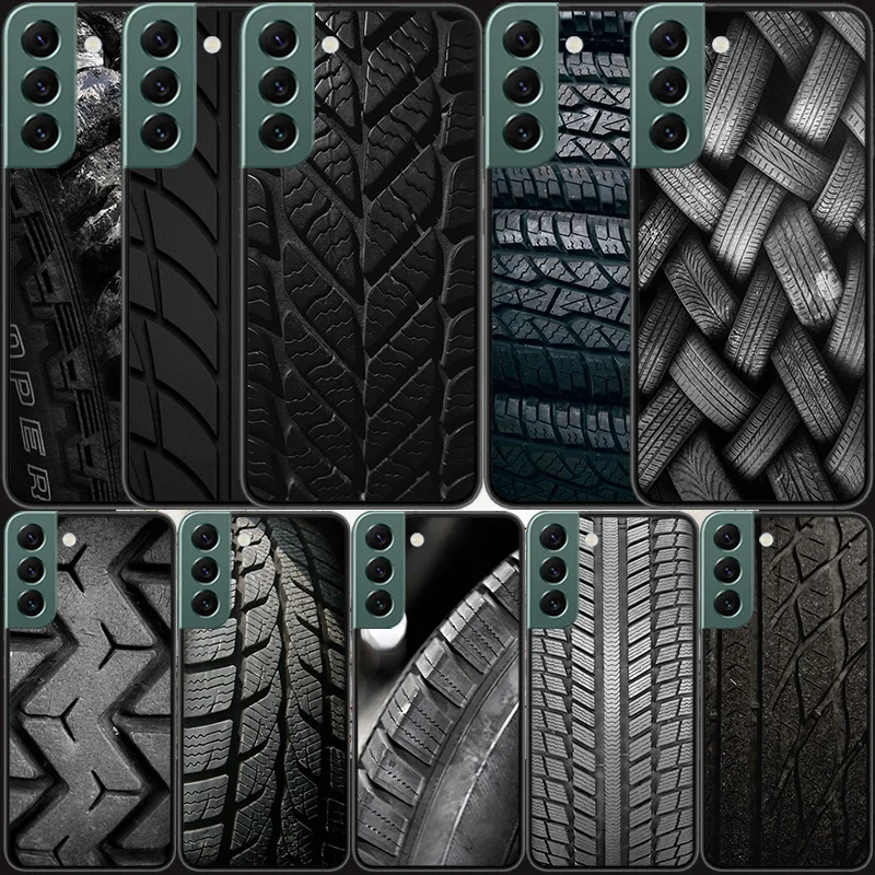 

Tire Tread wheel Phone For Samsung Galaxy A02S A12 A22 A32 A42 A52S A72 4G 5G A03S A13 A23 A33 A53 A73 A9 A8 A7 A6 Case Cover