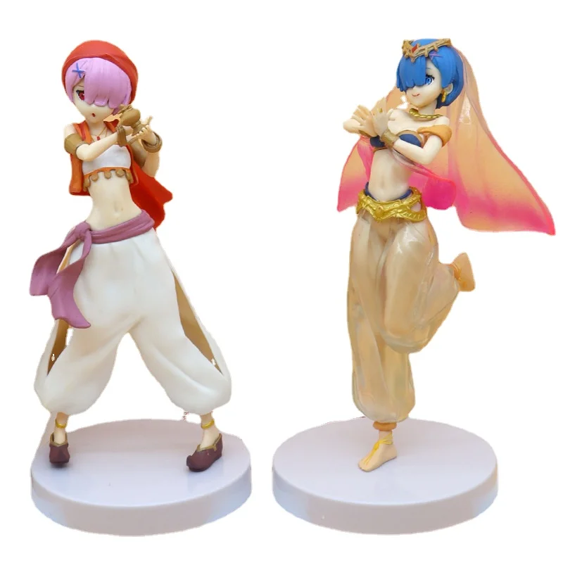 

New 22 19 cm anime characters Re: Life in a different world from scratch Arabian Rem Lamp Ram Arabian Nights Dancer PVC Figure