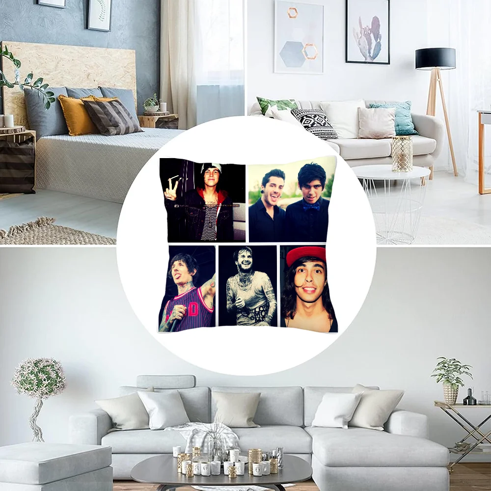 Наволочки Kellin Quinn и Vic Fuentes декоративные подушки для дивана Декоративные