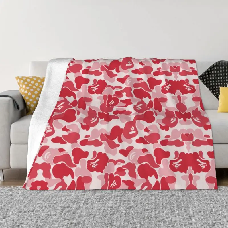 

Soft Fleece Autumn Warm Flannel Army Tactical Camouflage Throw Blanket for Military Woodland Camo BlanketSofa Car Bedroom Quilt