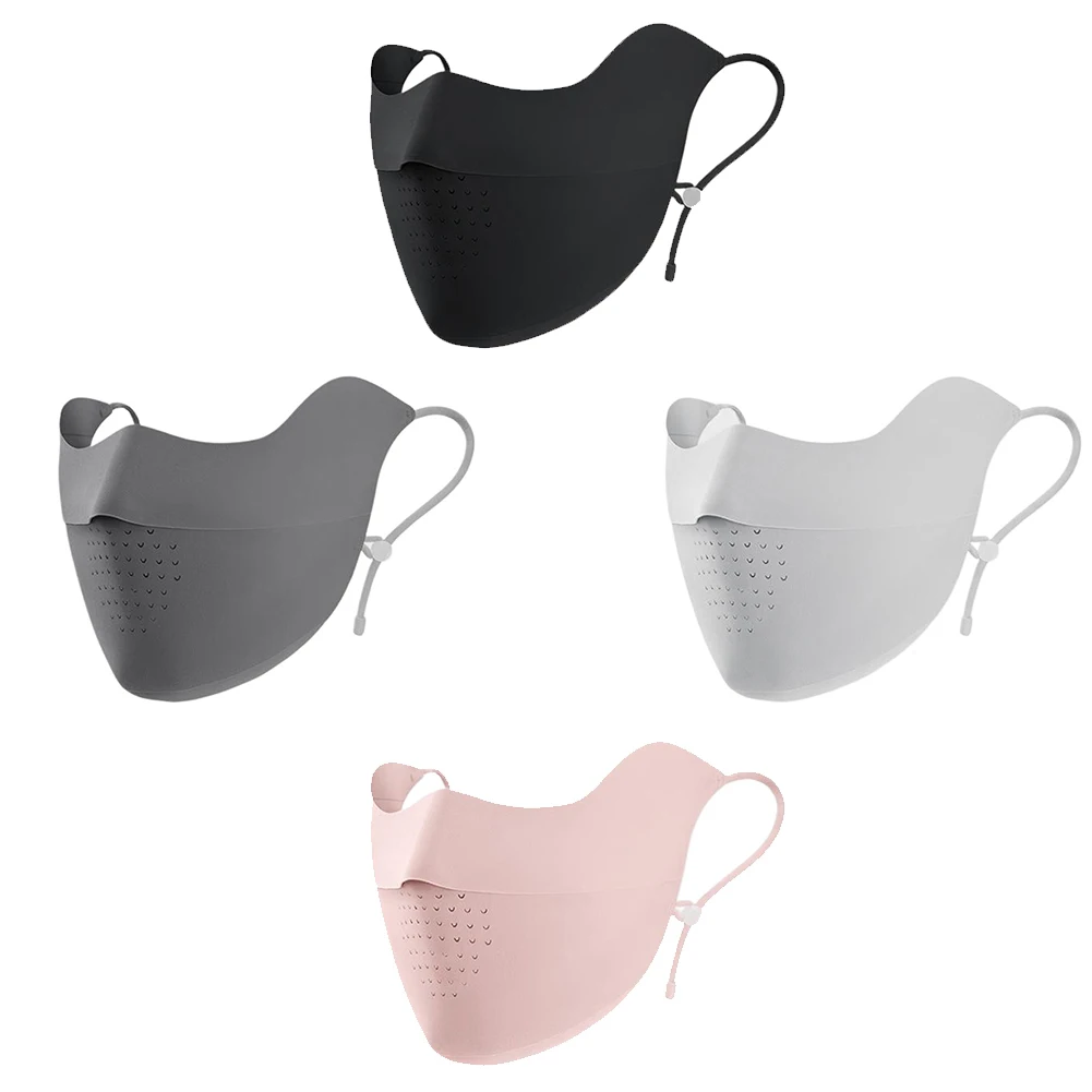 Уличная Солнцезащитная маска для лица дышащая летняя с регулируемым ремешком