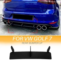 back bumper for vw golf 7r rear bumper lip diffuser spoiler kit black car car styling protector accessories