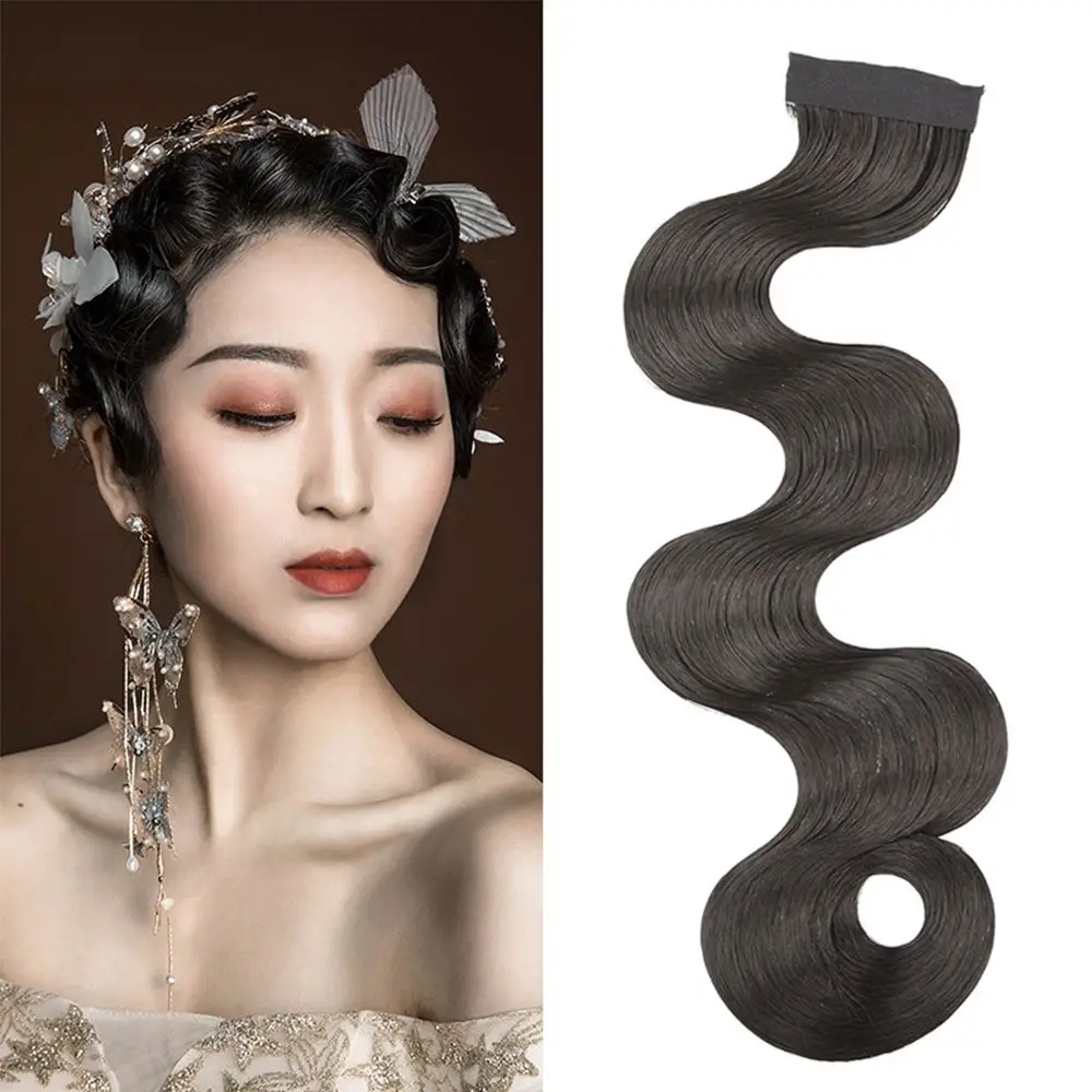 

Retro Bride Hair Piece Wave Qipao Party Hair Accessory Curl Bangs Vintage Chinese Ancient Lady Cosplay Chinese Opera Headdress