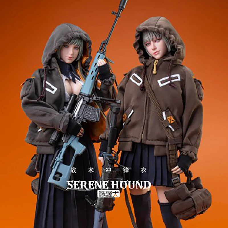 i8TOYS I8-SH001 1/6 Женская боевая куртка с капюшоном поясная сумка комплект солдатской