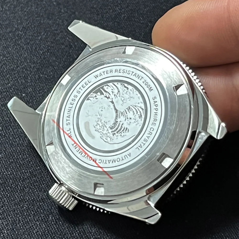 Watch Modify Parts 41mm Stainless Steel 62MAS Watch Case Sapphire Glass 300m Water Resistant Fit NH35/36 Automatic Movement
