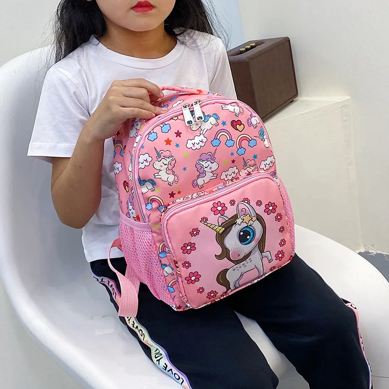 Cartoon Unicorn Children's Schoolbag for 2-5 Years Old Kindergarten Girls and Boys Cute Backpack Load Reduction Schoolbags