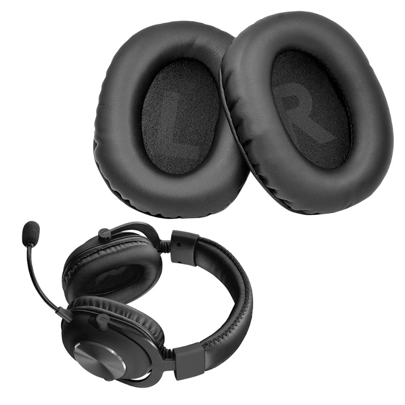 Replacement Earpads cushion for Logitech G Pro X Headset Headphones Leather Earmuff Ear Cover Earcups