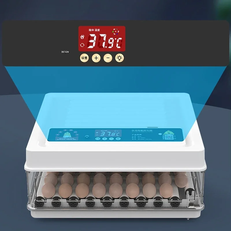 110V/220V Eggs Incubator Brooder Automatic Farm Incubation Tools Bird Quail Chick Hatchery Poultry Hatcher Turner 10/12Pcs