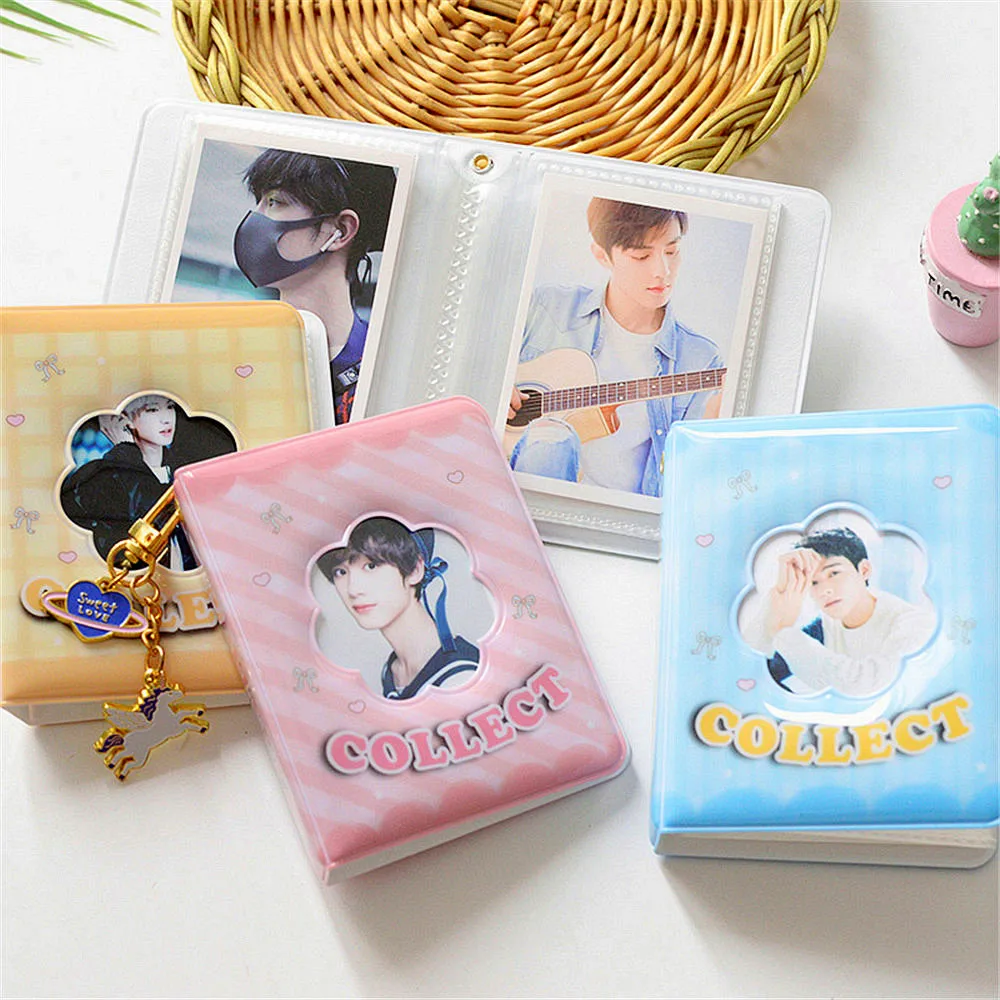 Фотоальбом 3-дюймовый Полароид фотоальбом с 36 карманами цветочным сердцем