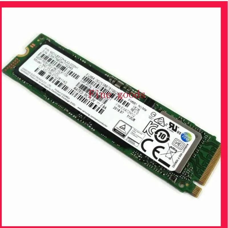 Новый оригинальный для SAMSUNG NVMe M.2 PCIe 512GB PM981 SSD-накопитель
