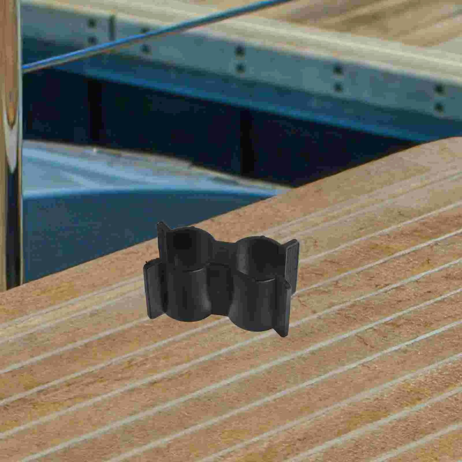 Pipe Clamps Double Port Clip Boat Hooks Connector Paddle for Yacht Tube Accessories Marine