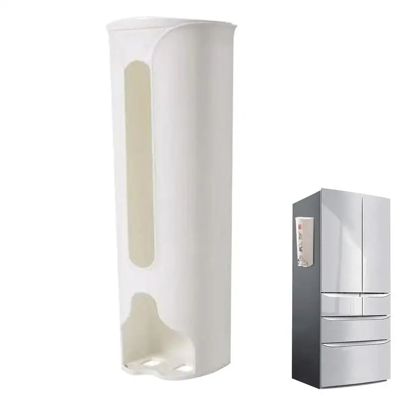 

Garbage Bag Holder Wall Mounted Trash Bag Dispenser Dustproof Household Gadgets For Grocery Trash Bags Bathroom Home Kitchen