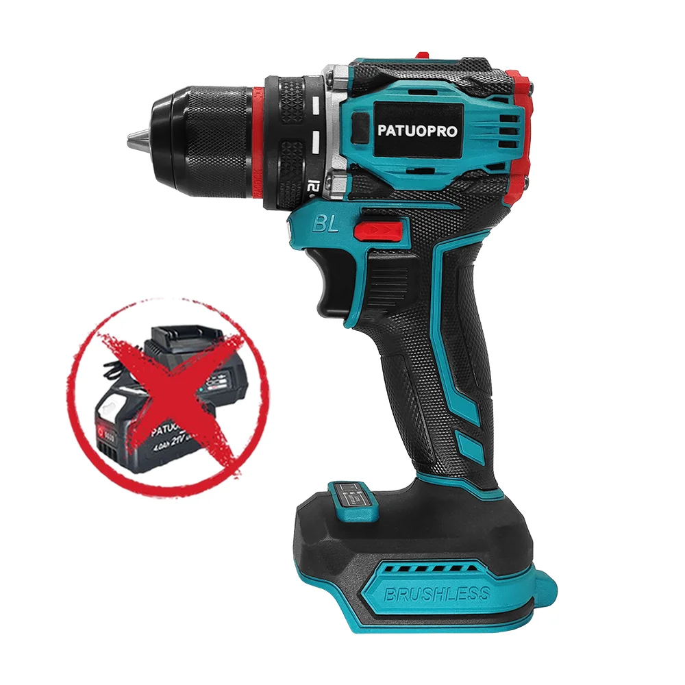 

PATUOPRO Беспроводная дрель 10 мм 2 скорости
