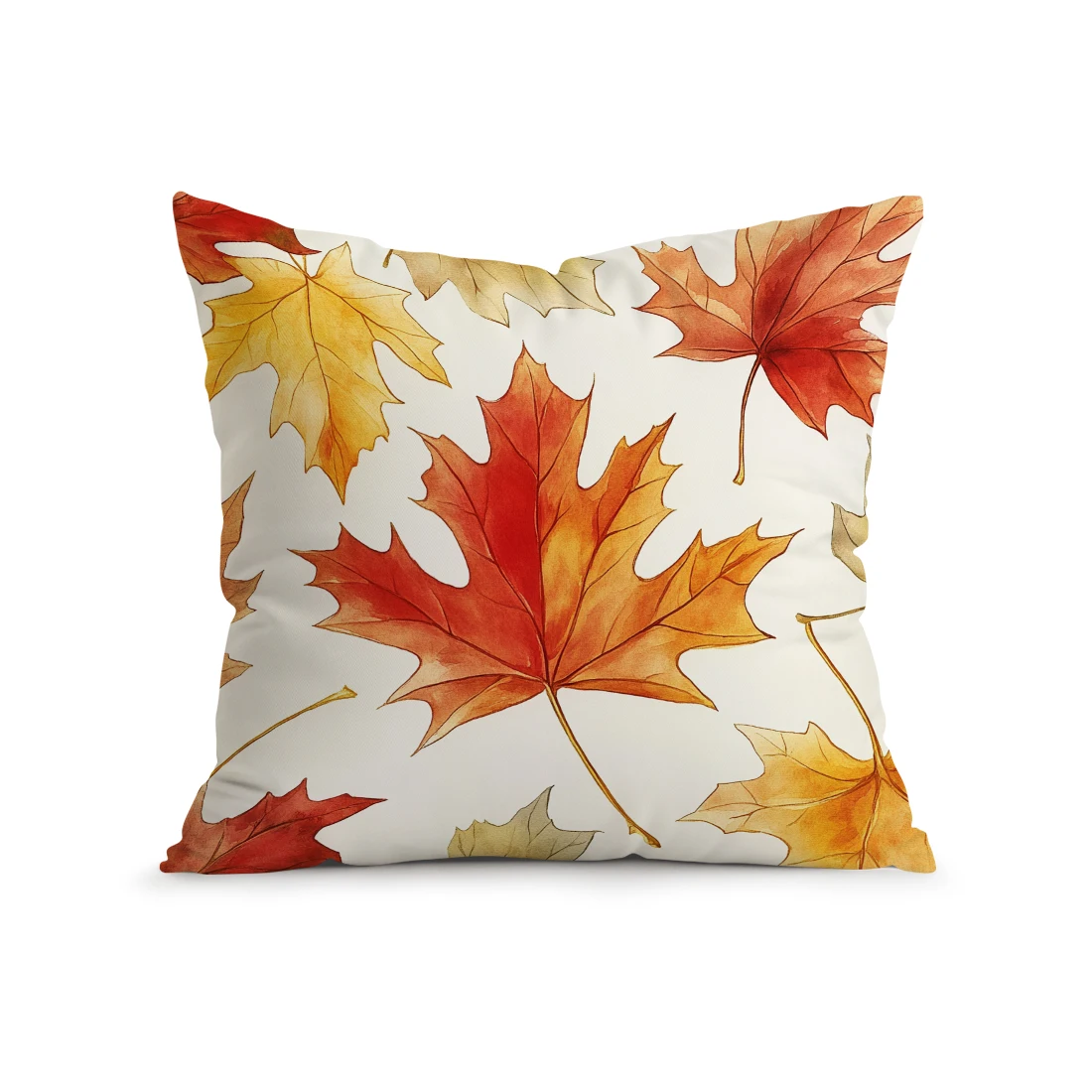 

Декоративная наволочка из полиэстера велюра, осень, собака, клён, 40x40 см