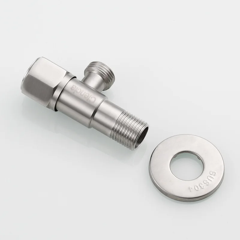 Угловые клапаны из нержавеющей стали 304 аксессуары для кухни и ванной комнаты