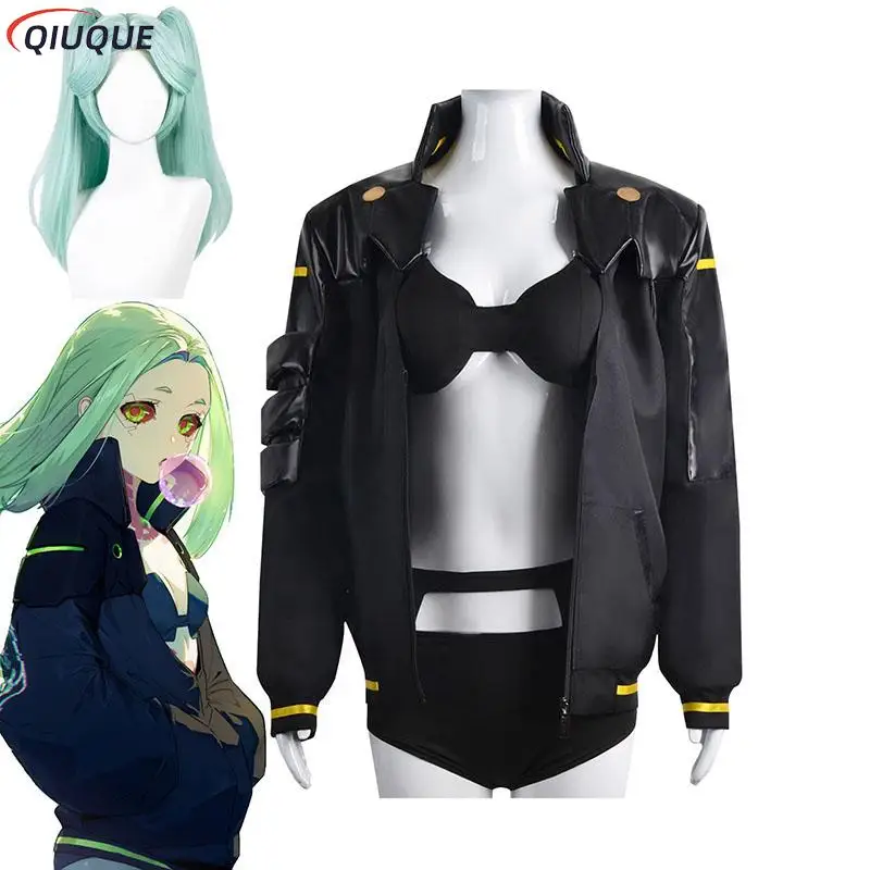 

Киберпанк Edgerunners Rebecca косплей костюм парик наряды в стиле аниме