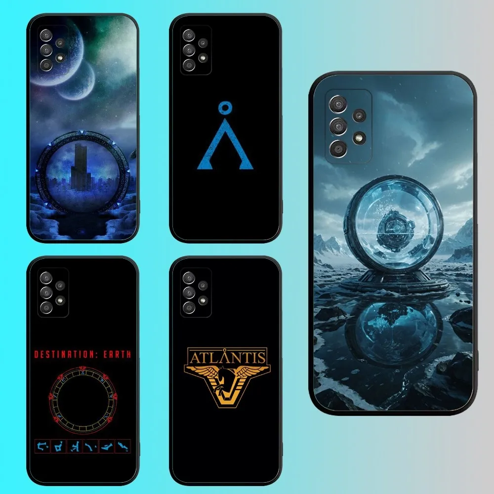 Чехол для телефона с логотипом S-Stargate A-Atlantis Samsung S 25 24 21 22 23 30 20 Ultra Plus Fe Lite Note 10 9 5G