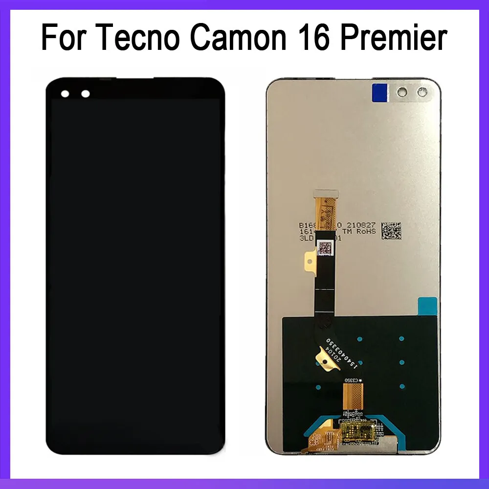 Протестировано для Tecno X687 zero 8 CE9 8i camon 16 премерный ЖК-экран стеклянная панель