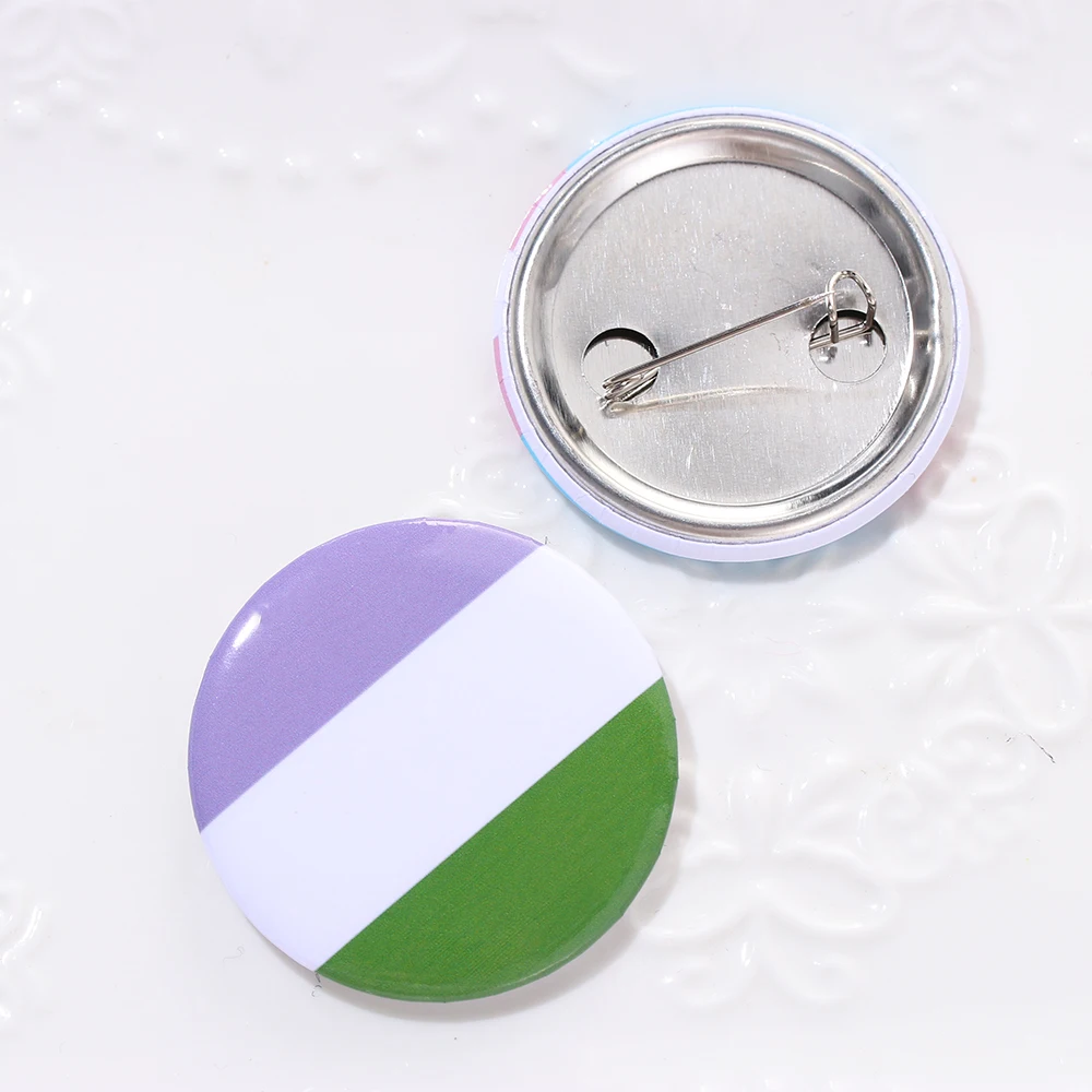 1 шт. ЛГБТ гордость Радуга гей-значки с флагом жестяной значок поддержка геев