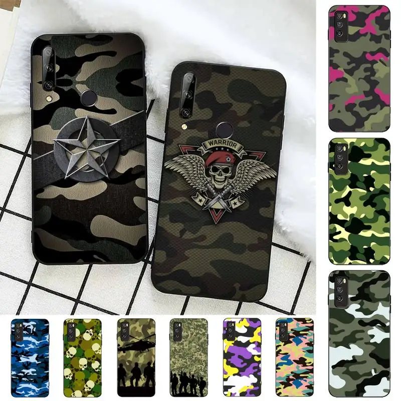 

Camouflage Camo military Phone Case for Huawei Honor 10 i 8X C 5A 20 9 10 30 lite pro Voew 10 20 V30